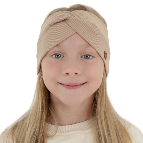 Herbst und Frühlings Stirnband für Mädchen Beige Kasjana