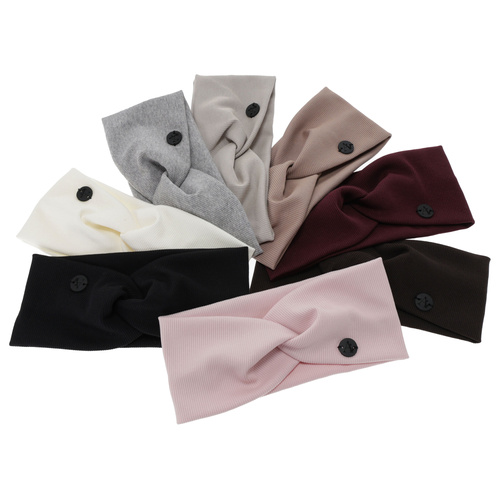 Herbst und Frühlings Stirnband Damen, braun, Baumwolle, Auri