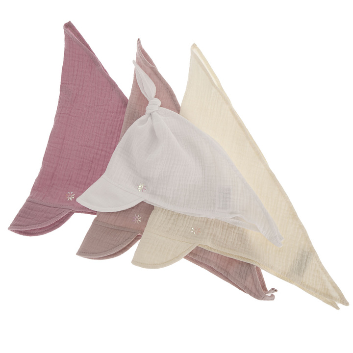 Sommer Musselin-Sonnenkappe für Mädchen Rosa Sunny