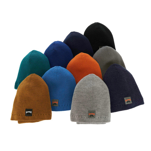 Winterset Jungen: Mütze und Schlauchschal Grau Gami