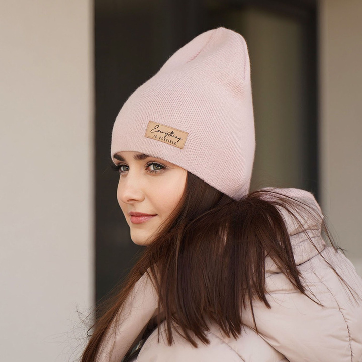 Herbst und Frühlingsset Damen: Mütze und Schal Rosa Zula