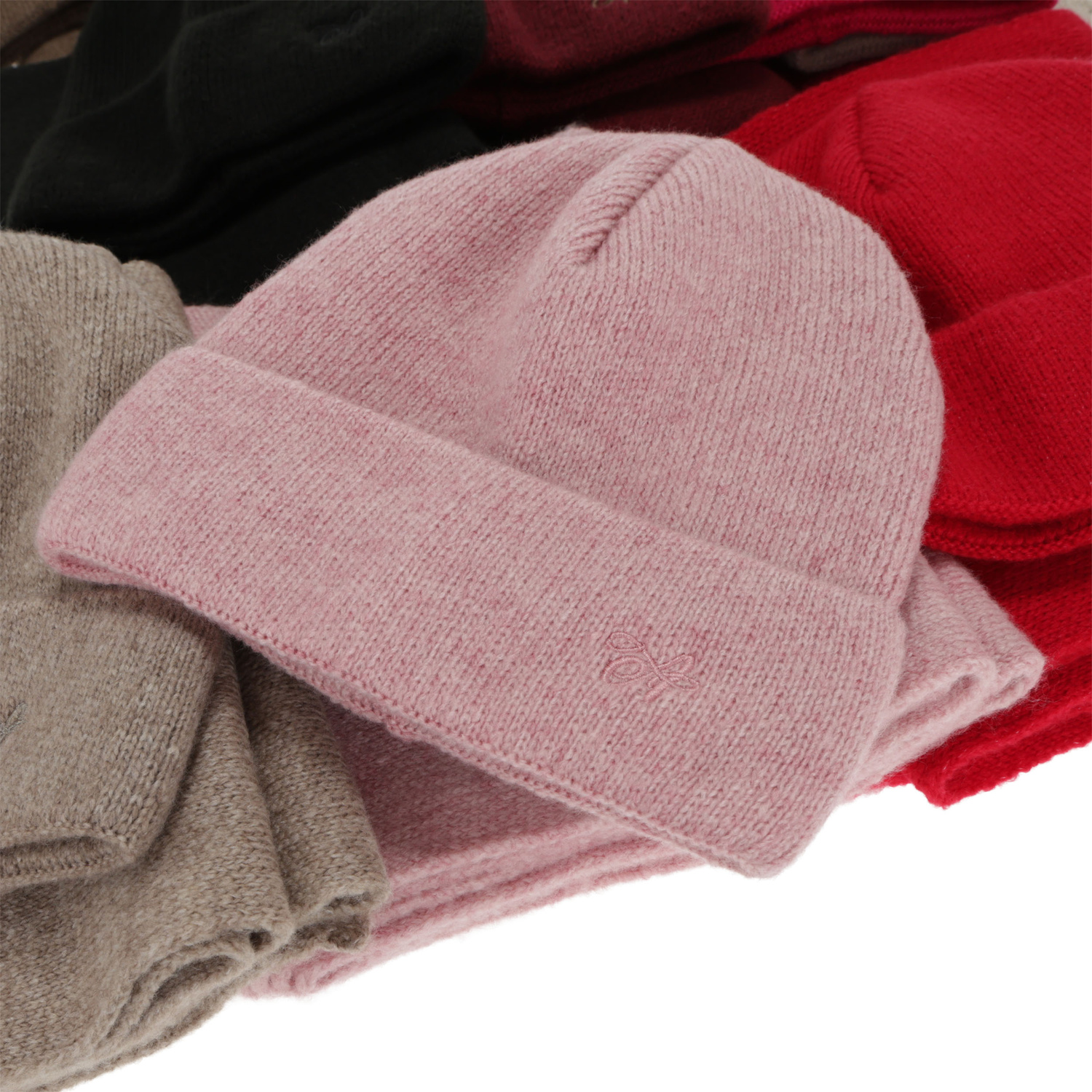 Winterset Damen: Mütze und Schal, Winter, rosa, Rava