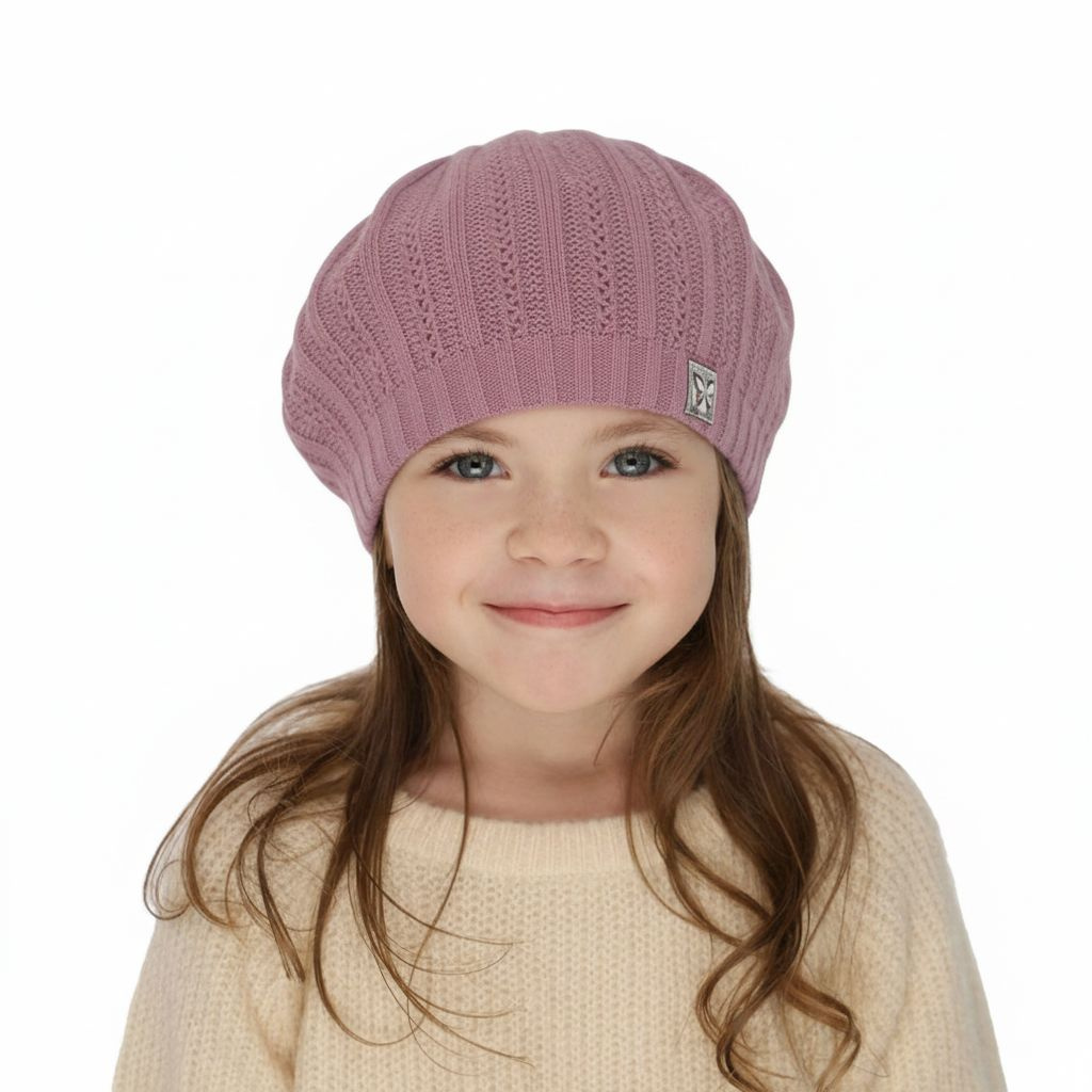 Herbst und Frühlingsmütze für Mädchen Rosa Luina
