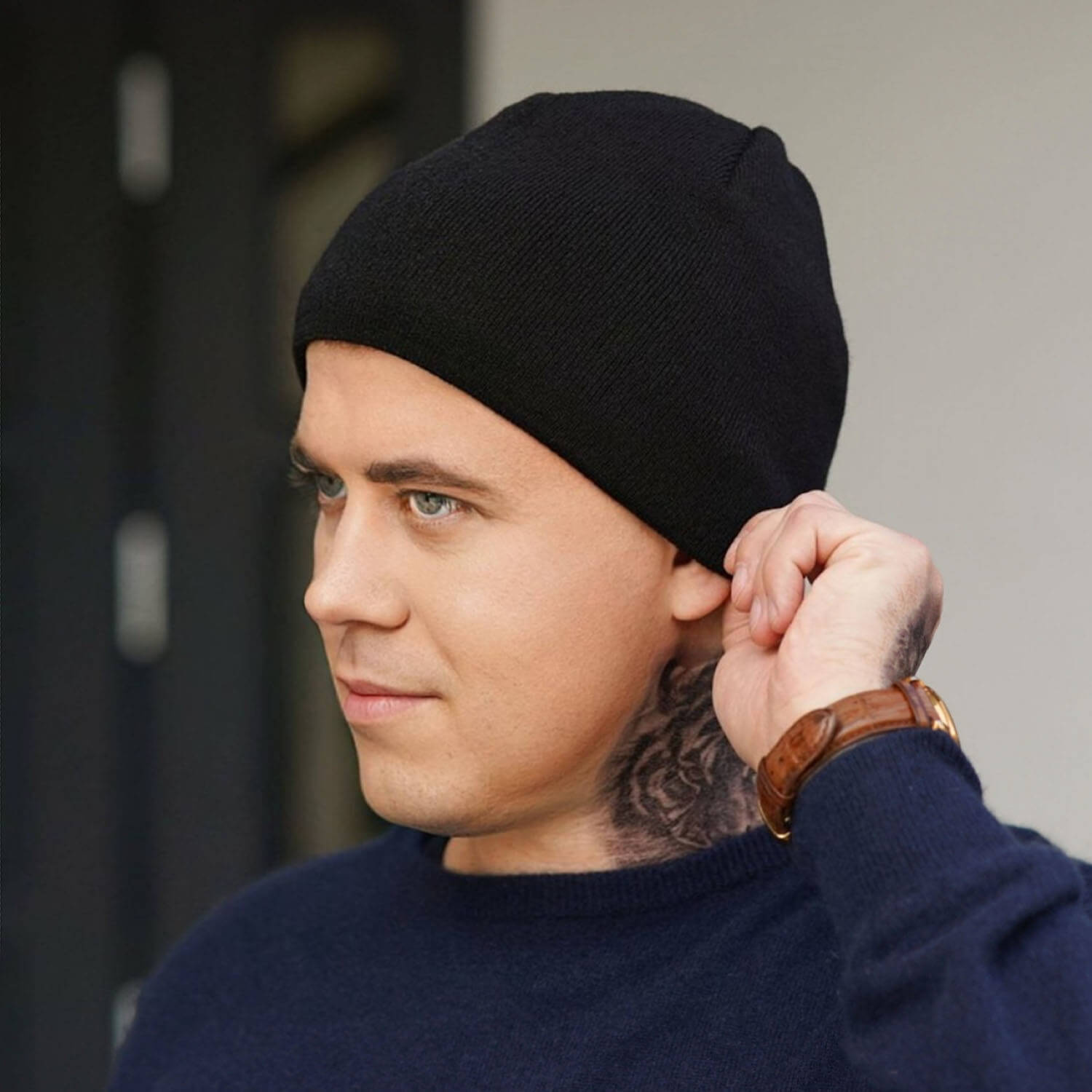 Wintermütze Herren Navy Blau Artysta