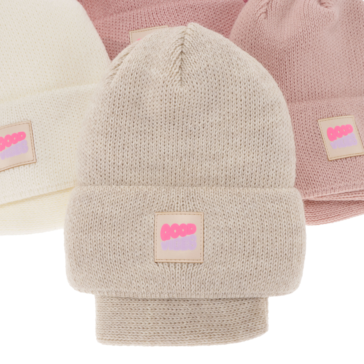 Winterset für Mädchen: Mütze und Schlauchschal in Beige Josephin