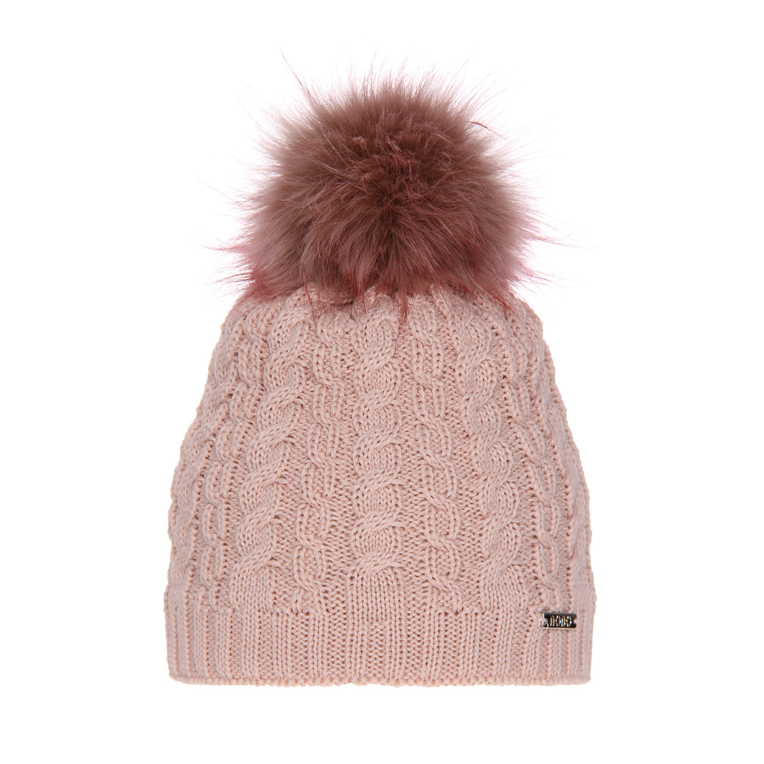 Wintermütze Damen aus Merinowolle in Rosa Satina