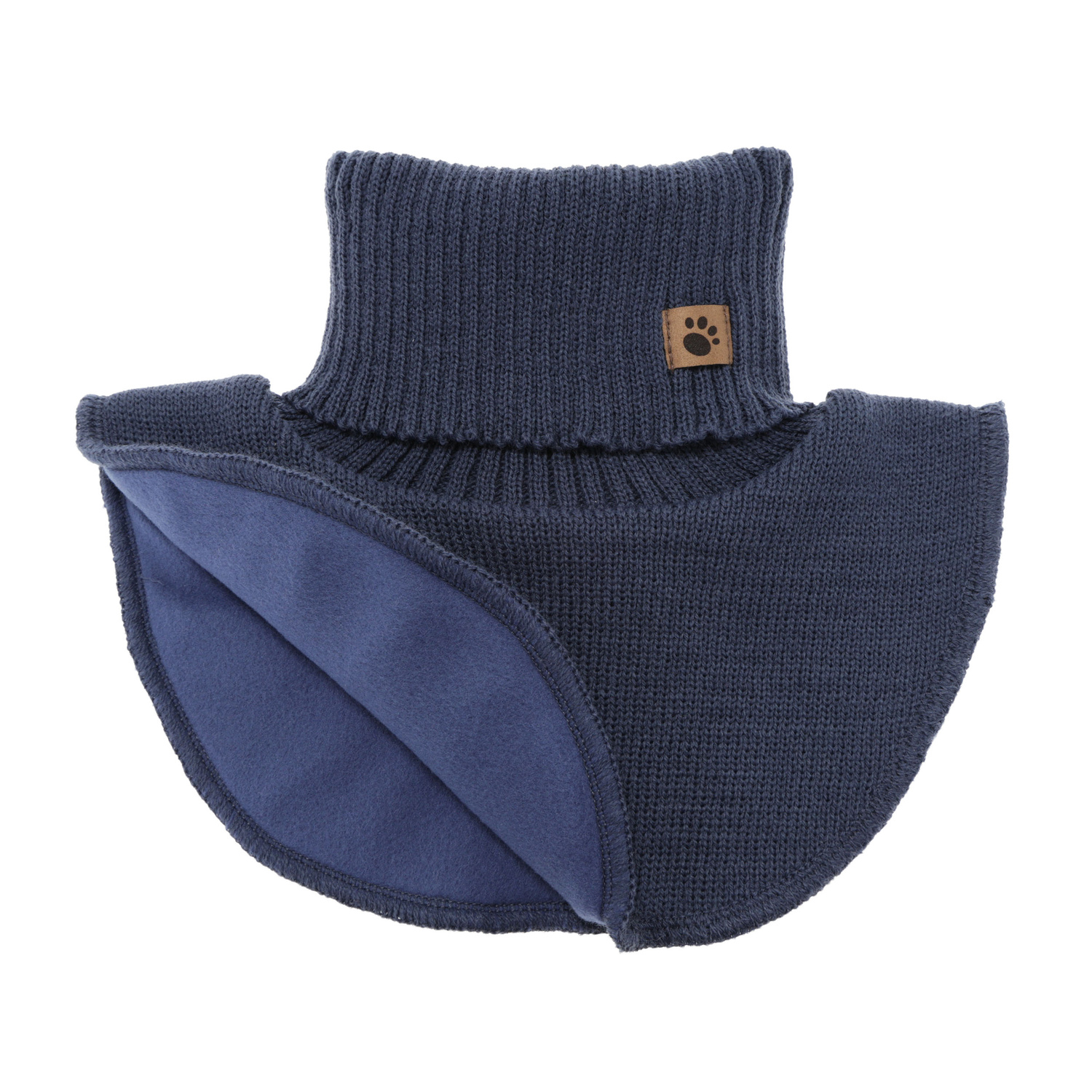 Eigenständiger Halswärmer für Jungen, Winter, blau, mit Fleecefutter, Lamor