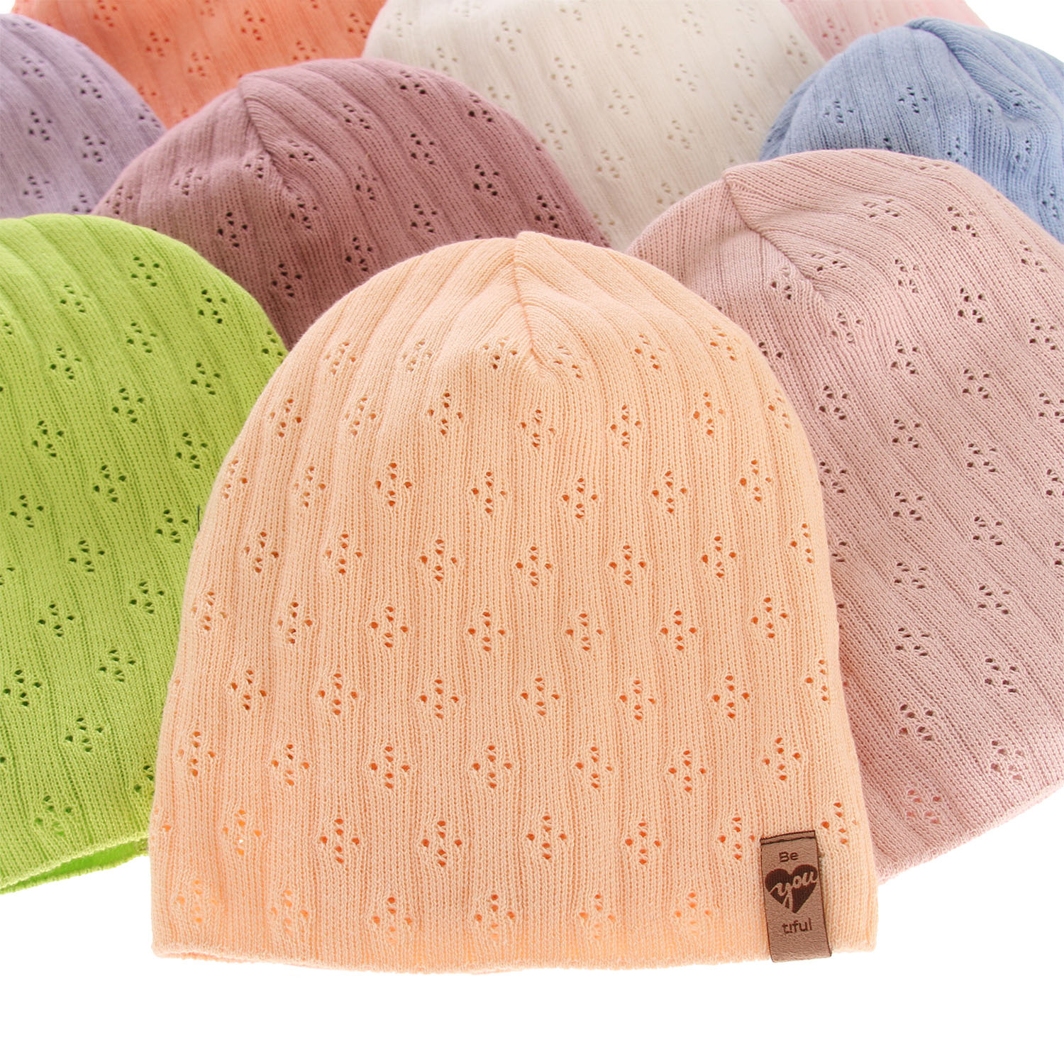 Herbst und Frühlingsset Mädchen: Mütze und Schlauchschal, mit Baumwolle, Grün Felicity