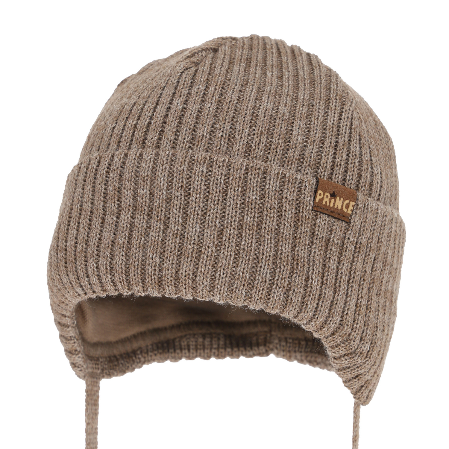 Wintermütze Jungen, mit Merinowolle, braun, Puser