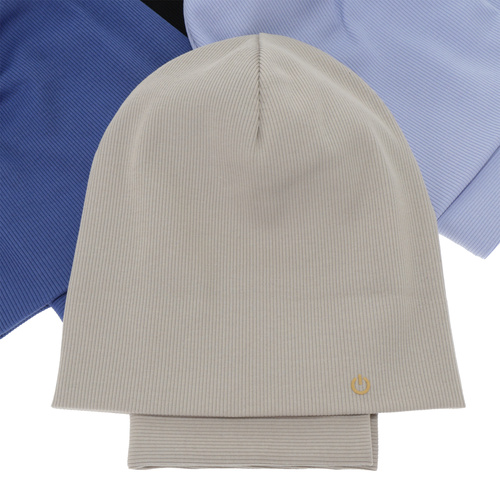 Herbst und Frühlingsset Jungen: Mütze und Schlauchschal, aus Baumwolle, beige, Desider