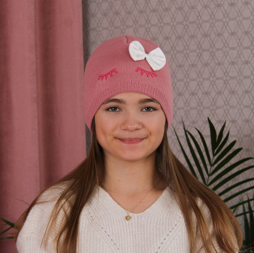 Herbst und Wintermütze für Mädchen Rosa Serena