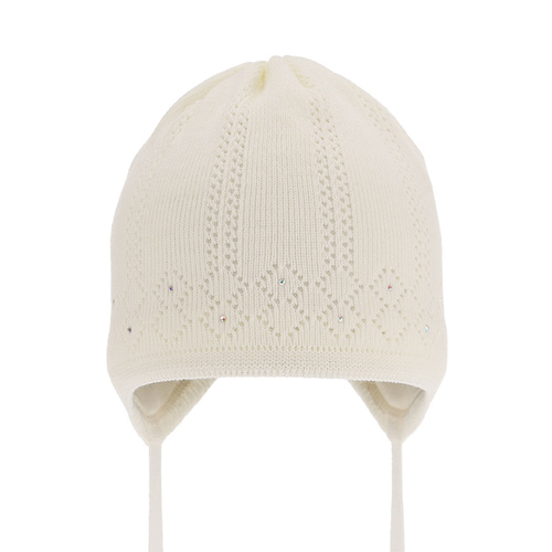Herbst und Frühlingsmütze für Mädchen Cremefarben Antila