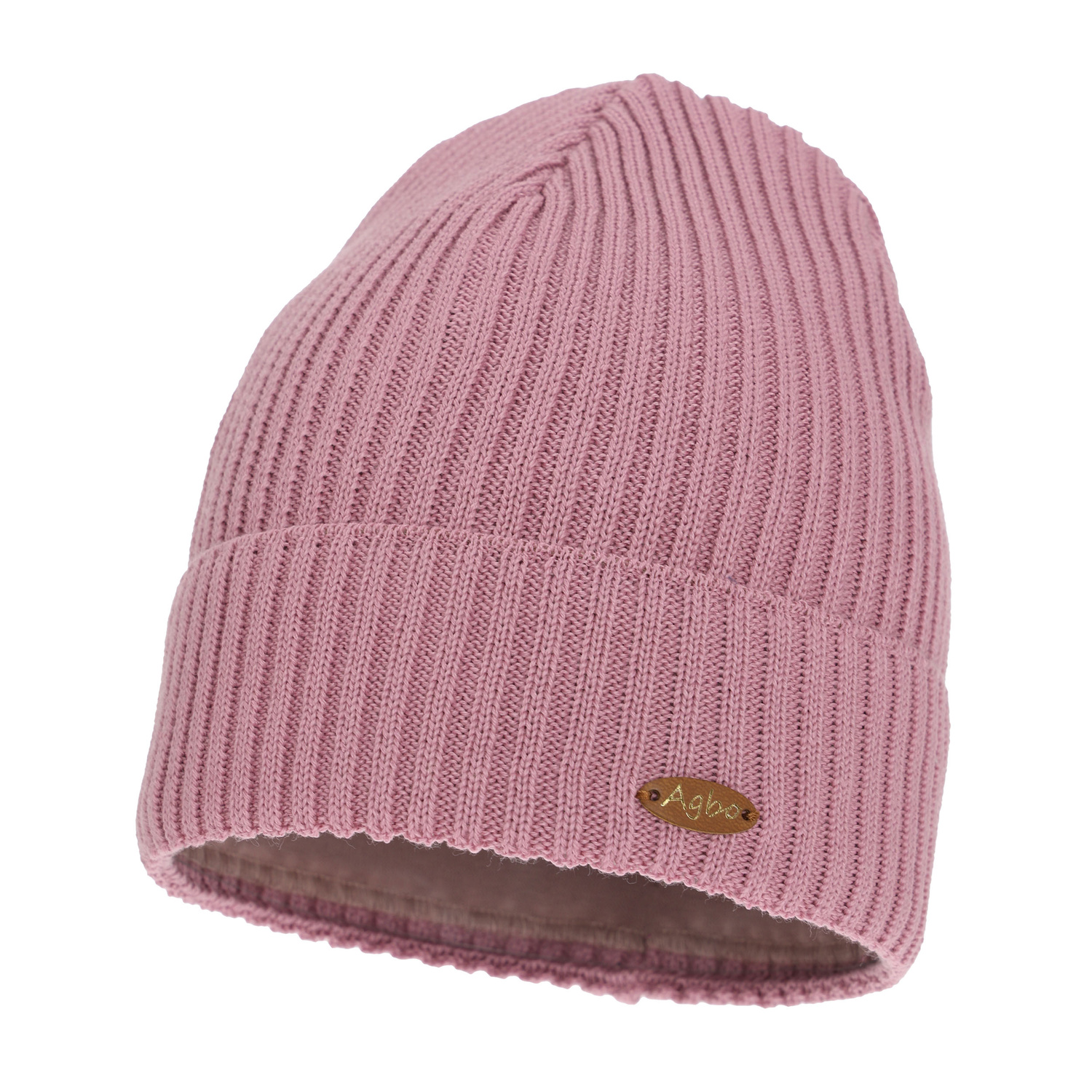 Wintermütze Damen, lila, mit Merinowolle Shila