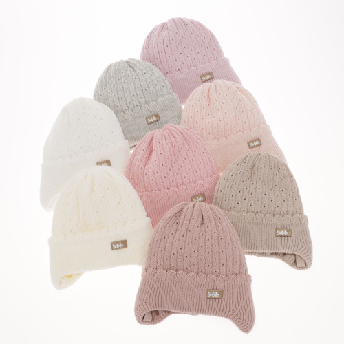 Herbst und Frühlingsmütze für Mädchen Grau Tema