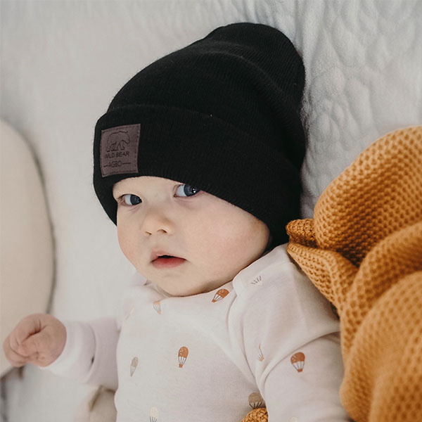Wintermütze für Kinder Schwarz Smerf