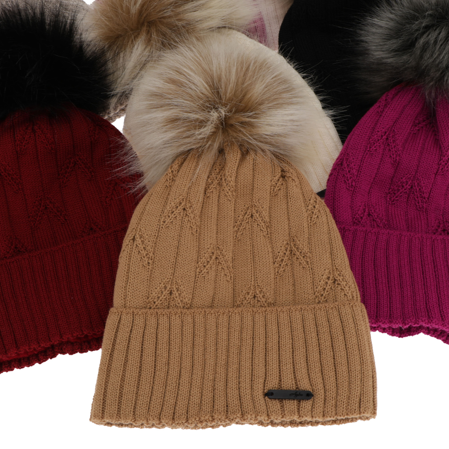 Wintermütze Damen aus Merinowolle in Rosa Talaria