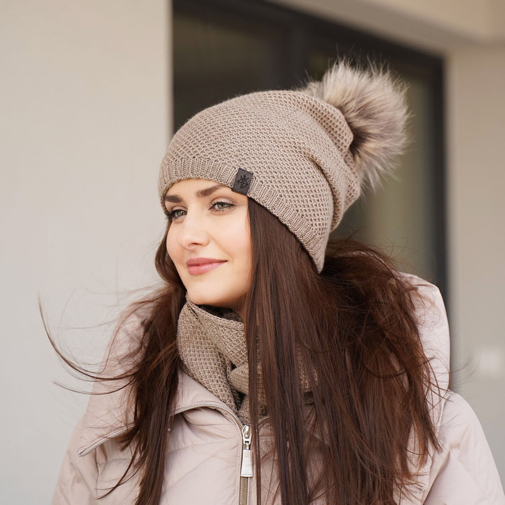 Winterset Damen: Mütze und Schlauchschal Rosa Kaliana