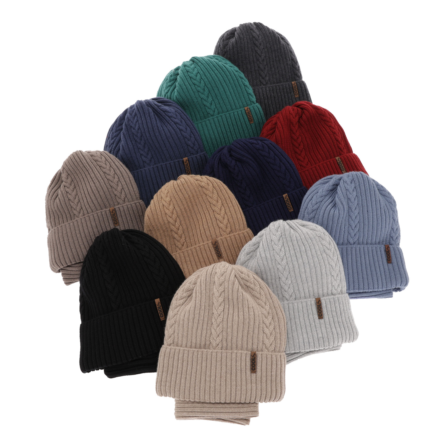 Winterset für Jungen: Mütze und Schlauchschal 100% extrafeine Merinowolle in Navy Blau Wilson