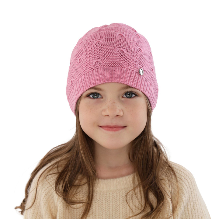 Herbst und Frühlingsmütze für Mädchen Rosa Sandra