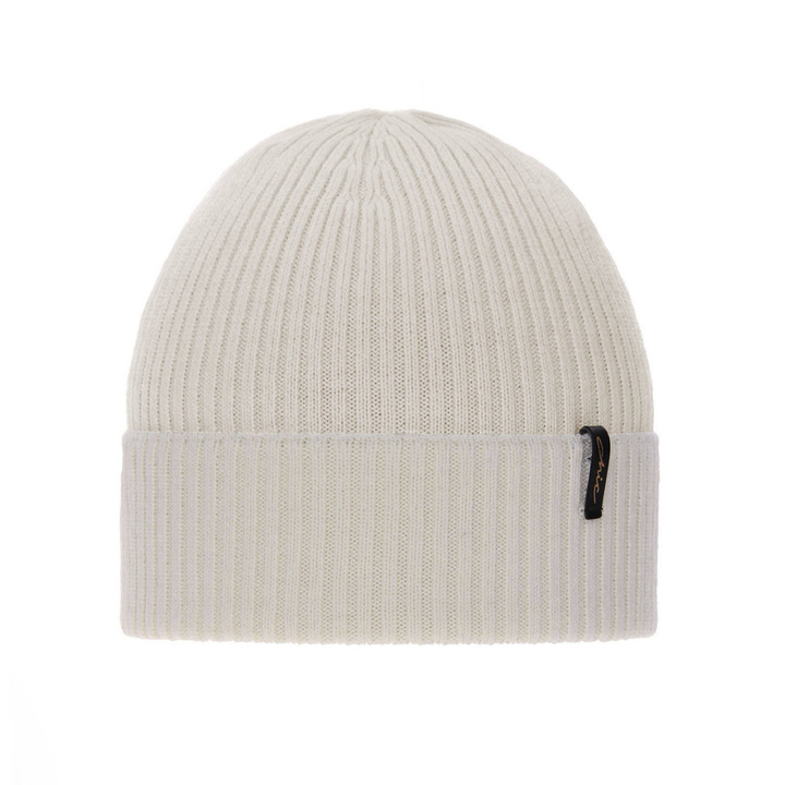 Wintermütze Damen, Herbst, Frühling, cremeweiß, 100% Merinowolle, Megan