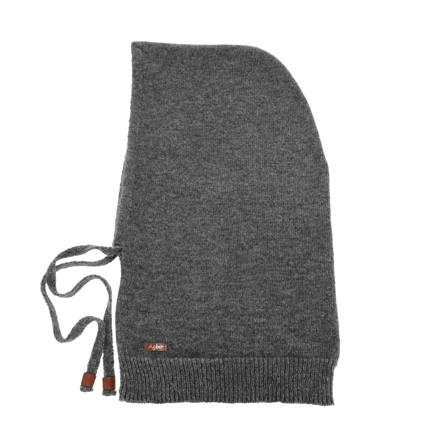 Balaclava für Damen Winter, grau, mit Wolle, Elizabeth