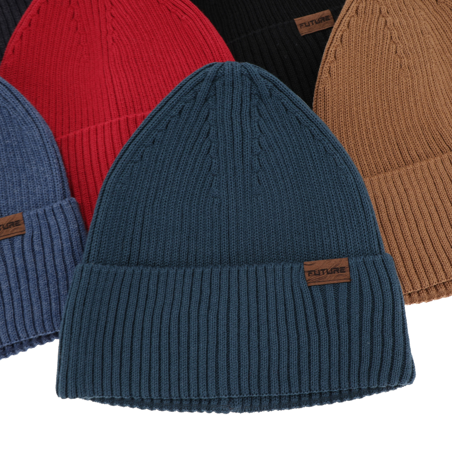 Herrenmütze Frühling- Winter, mit Baumwolle, Blau Moss