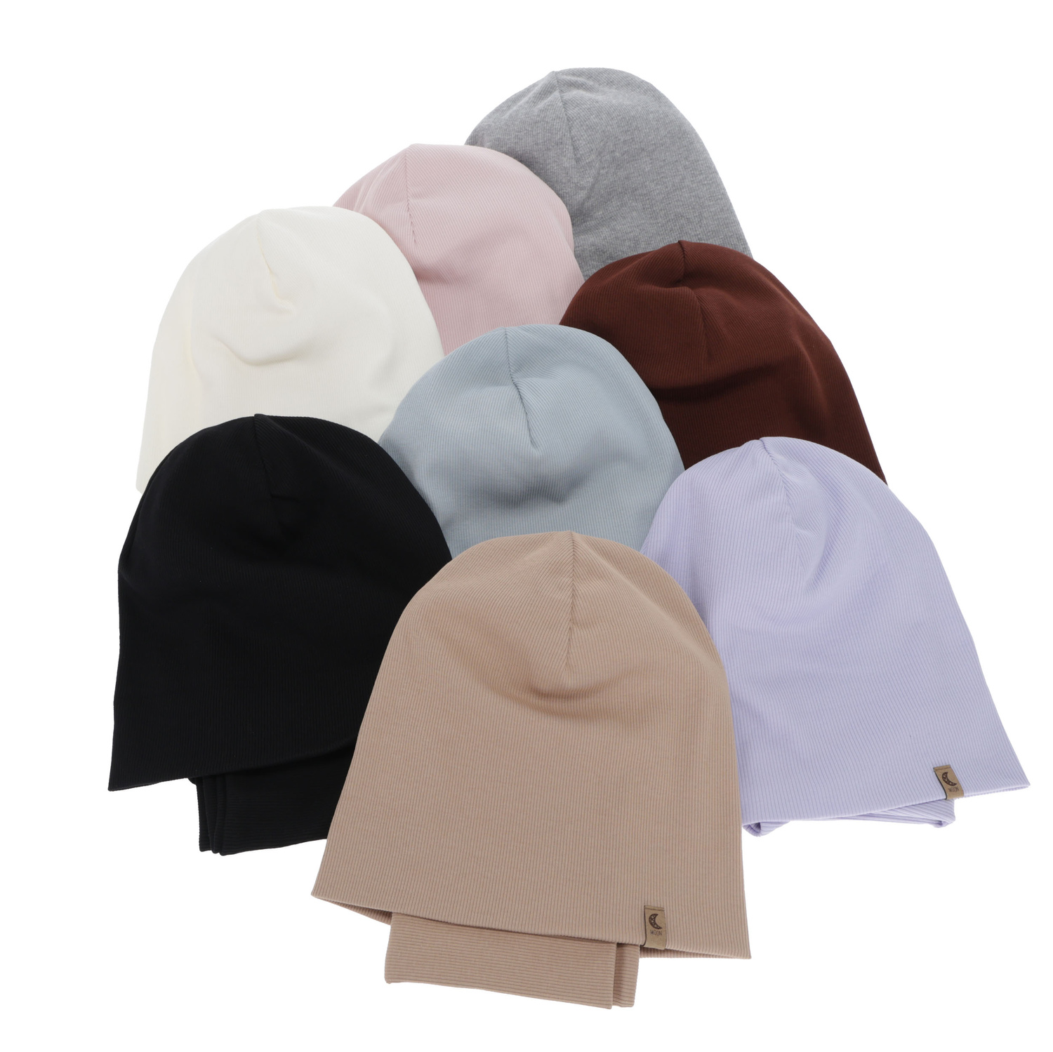 Herbst und Frühlingsset Mädchen: Mütze und Schlauchschal, Baumwolle, beige, Bravura