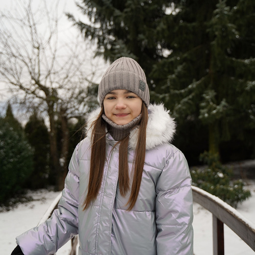 Winterset Mädchen: Mütze und Schlauchschal Rosa Sula