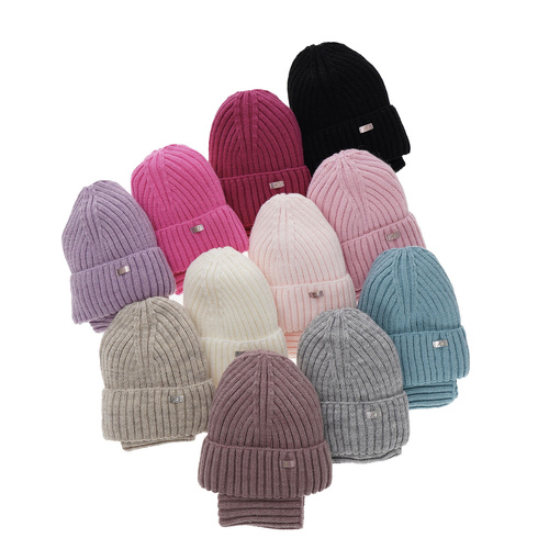 Winterset Mädchen: Mütze und Schlauchschal Rosa Valentine