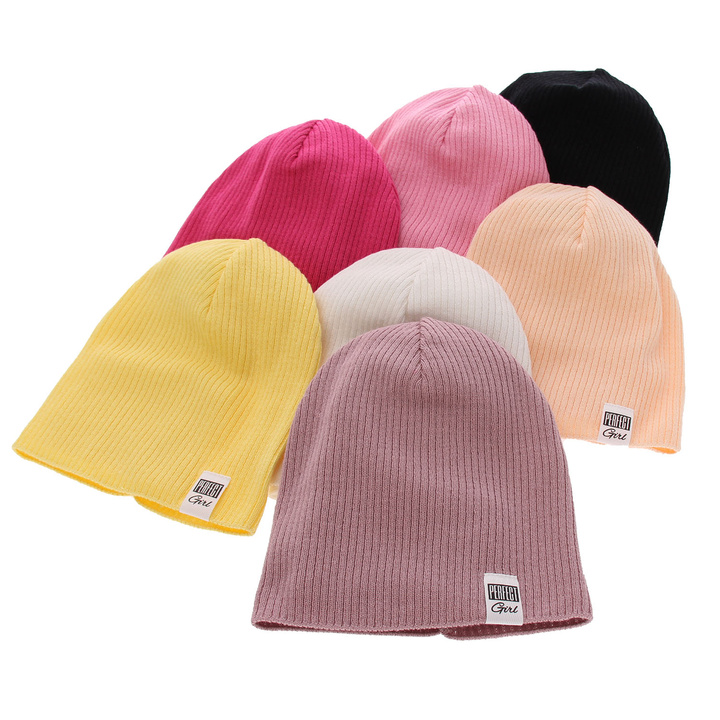 Herbst und Frühlingsset Mädchen: Mütze und Schlauchschal Rosa Farinka