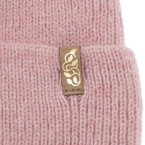 Wintermütze Damen, rosa, mit Merinowolle, Tahoe