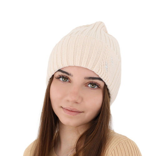 Wintermütze Damen 100% extrafeine Merinowolle Rosa Ariga