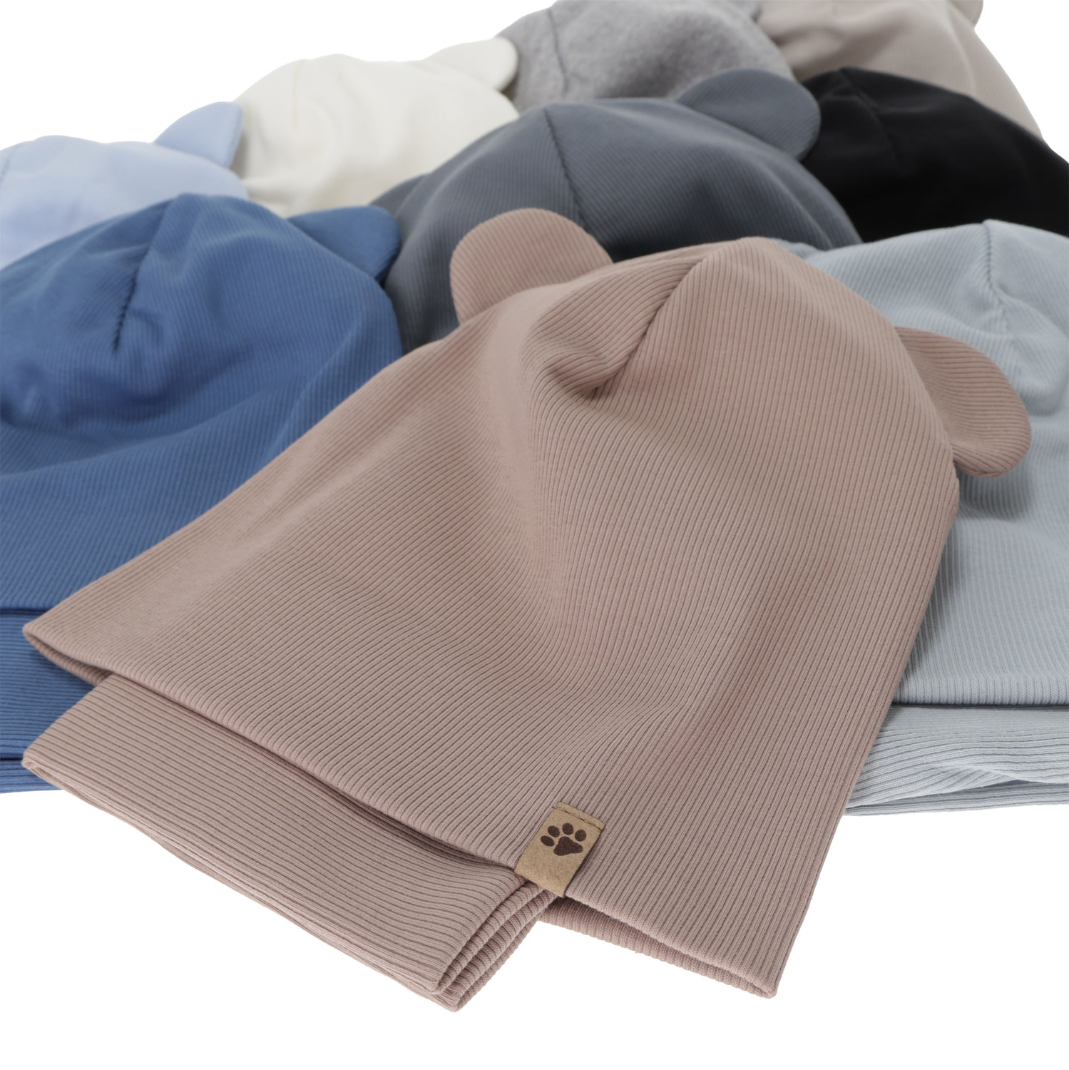 Herbst und Frühlingsset Jungen: Mütze und Schlauchschal, blau, Farim