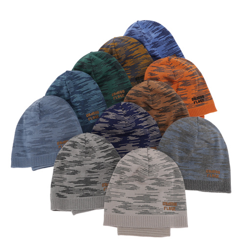 Herbst und Frühlingsset Jungen: Mütze und Schlauchschal, mit Baumwolle, Blau Carter