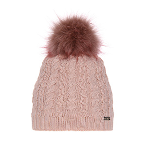 Wintermütze Damen aus Merinowolle in Rosa Satina