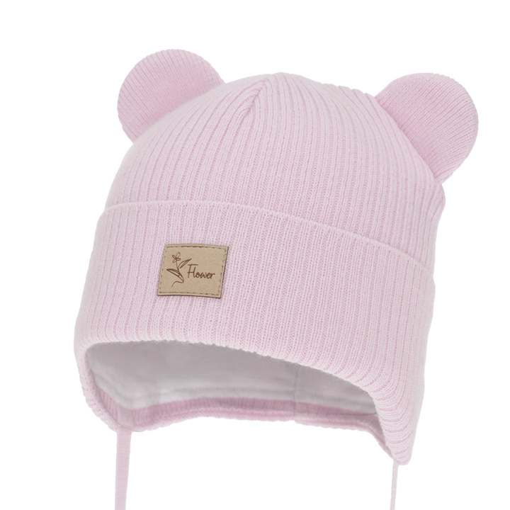 Herbst und Frühlingsmütze für Mädchen, lila, wiązana, Djona