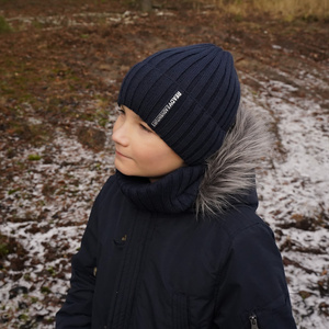 Winterset Jungen: Mütze und Schlauchschal Grün Livido