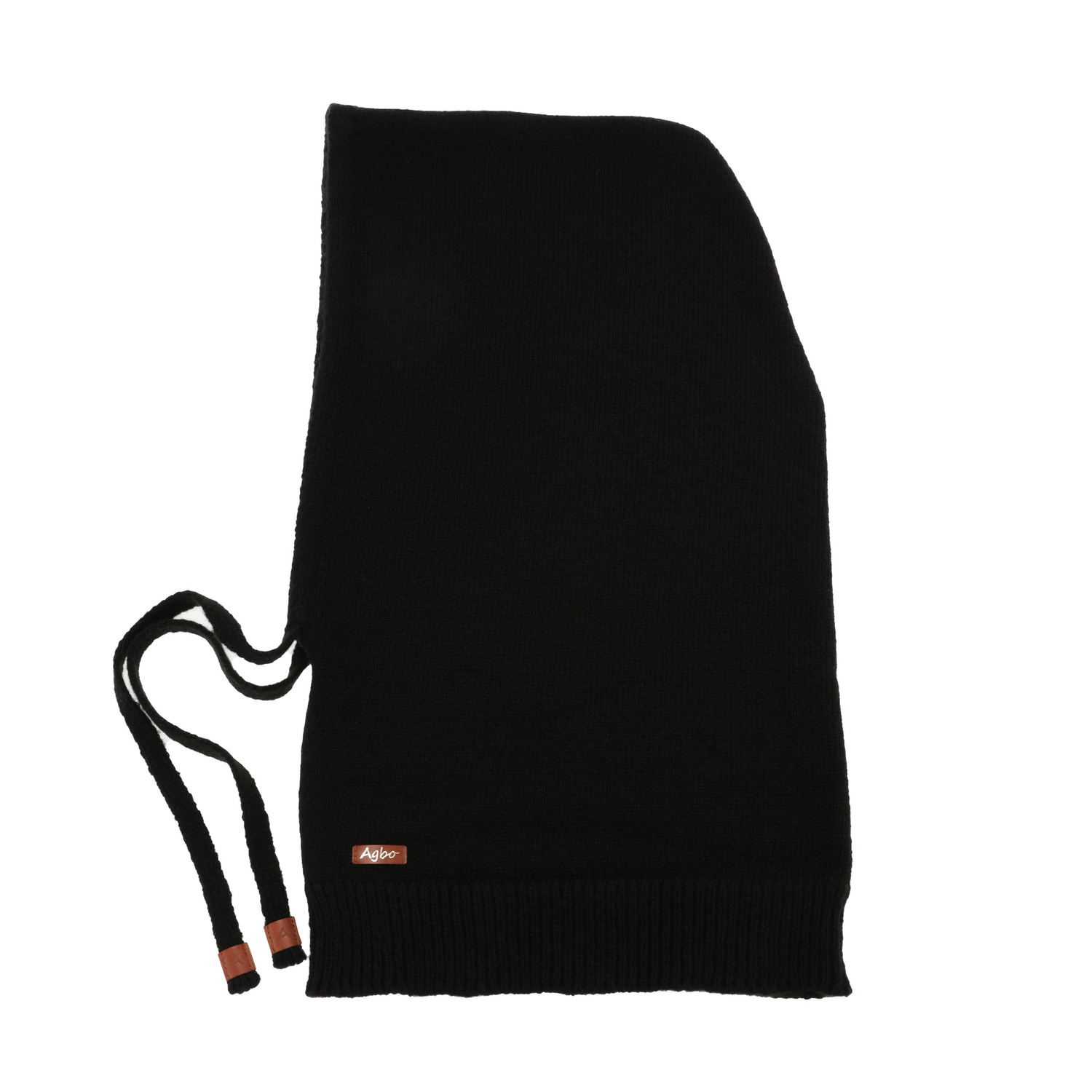 Balaclava für Damen, Winter, schwarz, mit Merinowolle, Elizabeth