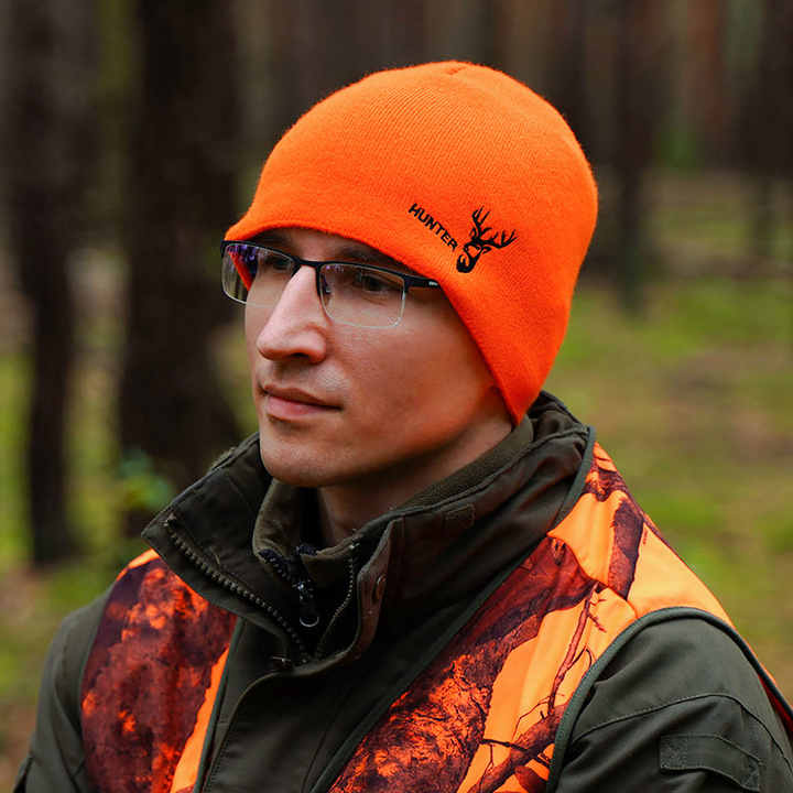 Wintermütze Herren Orange Hunter