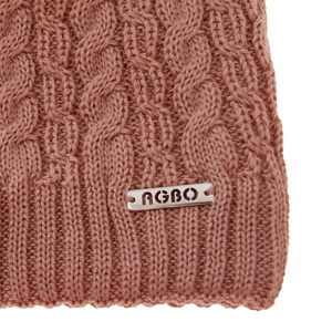 Wintermütze Damen aus Merinowolle in Rosa Satina