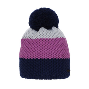 Wintermütze für Mädchen mit Bommel Navy Blau Naruto