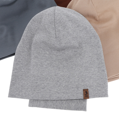 Herbst und Frühlingsset Jungen: Mütze und Schlauchschal, beżowy, Amalfi