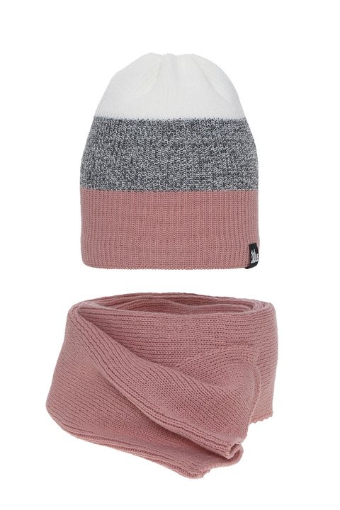 Winterset Mädchen: Mütze und Schal Rosa Kourtney