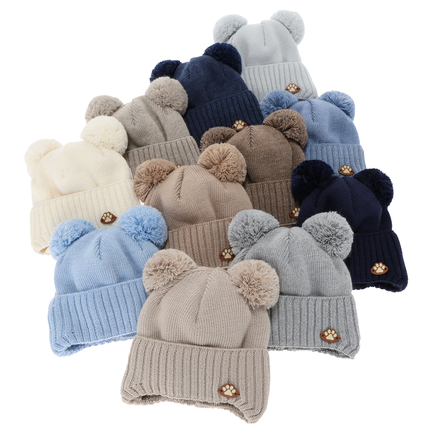 Wintermütze Jungen, mit Merinowolle, braun, Rimini