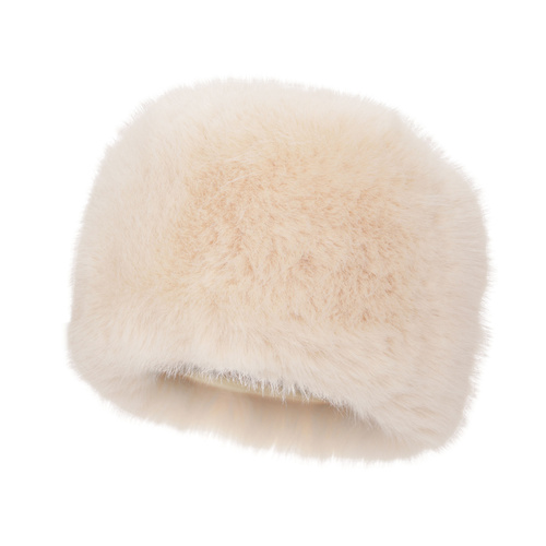 Wintermütze Damen gefüttert mit Wollfleece in Cremefarben Holly
