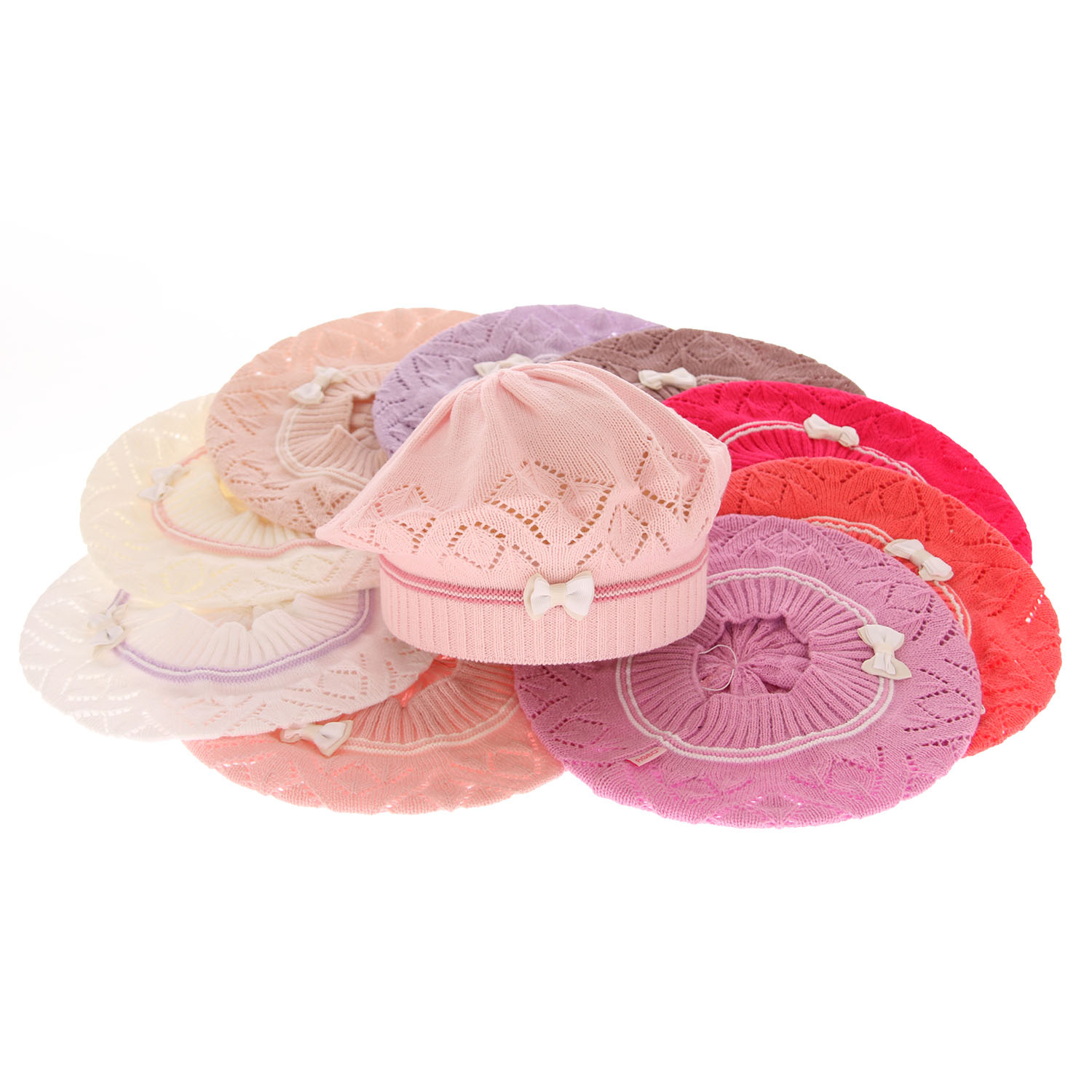Herbst und Frühlingsmütze für Mädchen Rosa Bibi