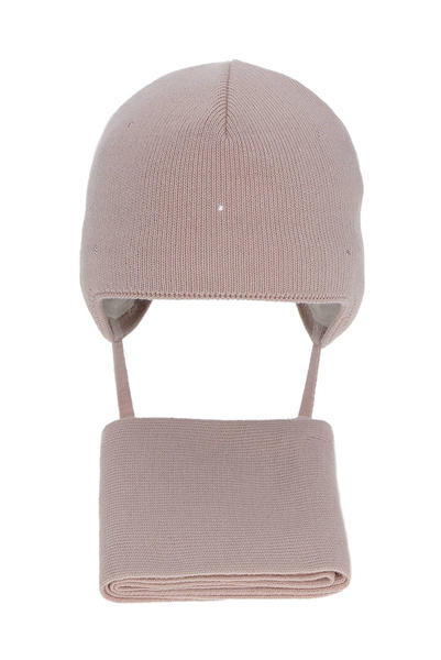 Winterset Mädchen: Mütze und Schal Rosa Moli