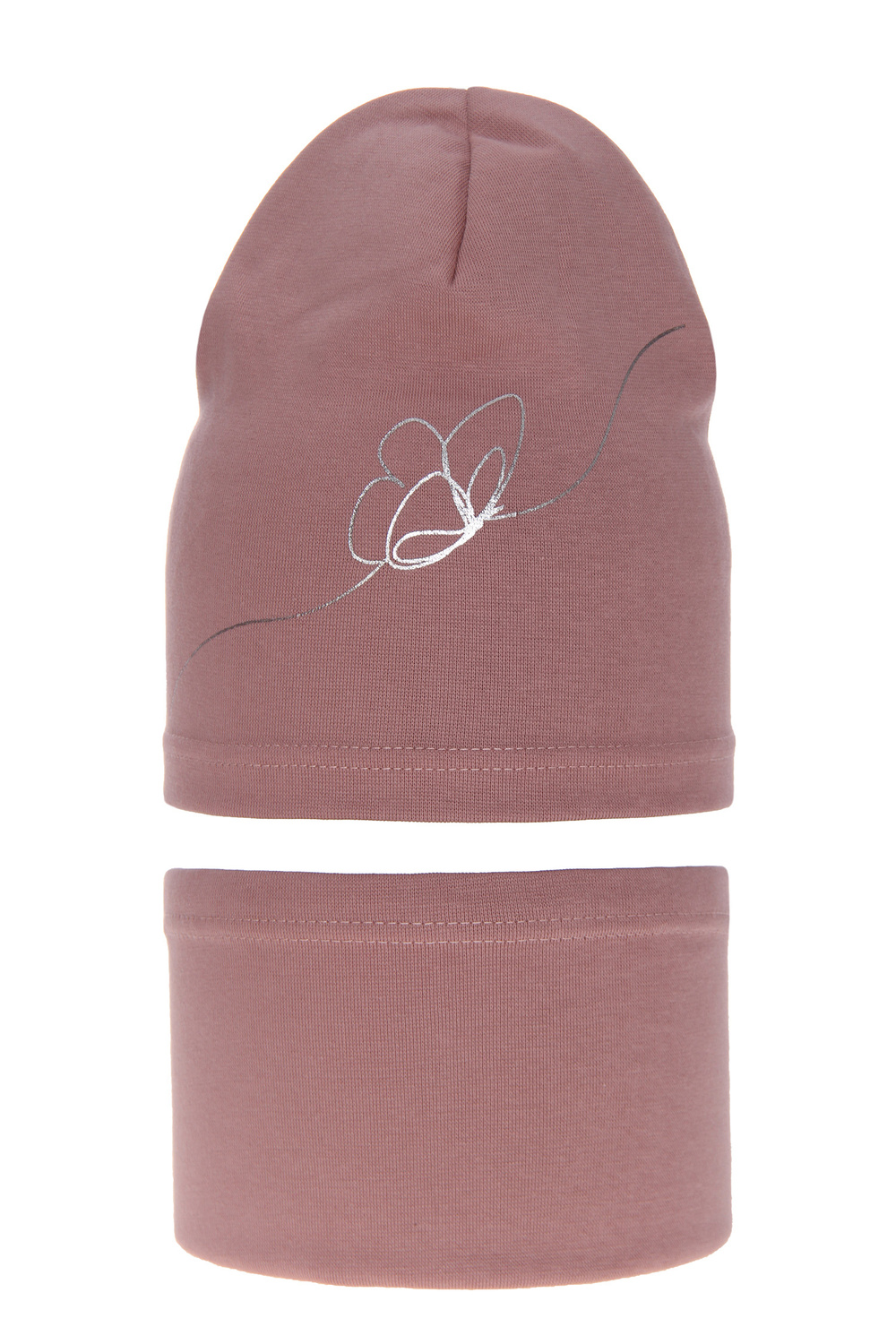 Herbst und Frühlingsset Mädchen: Mütze und Schlauchschal Rosa Jula