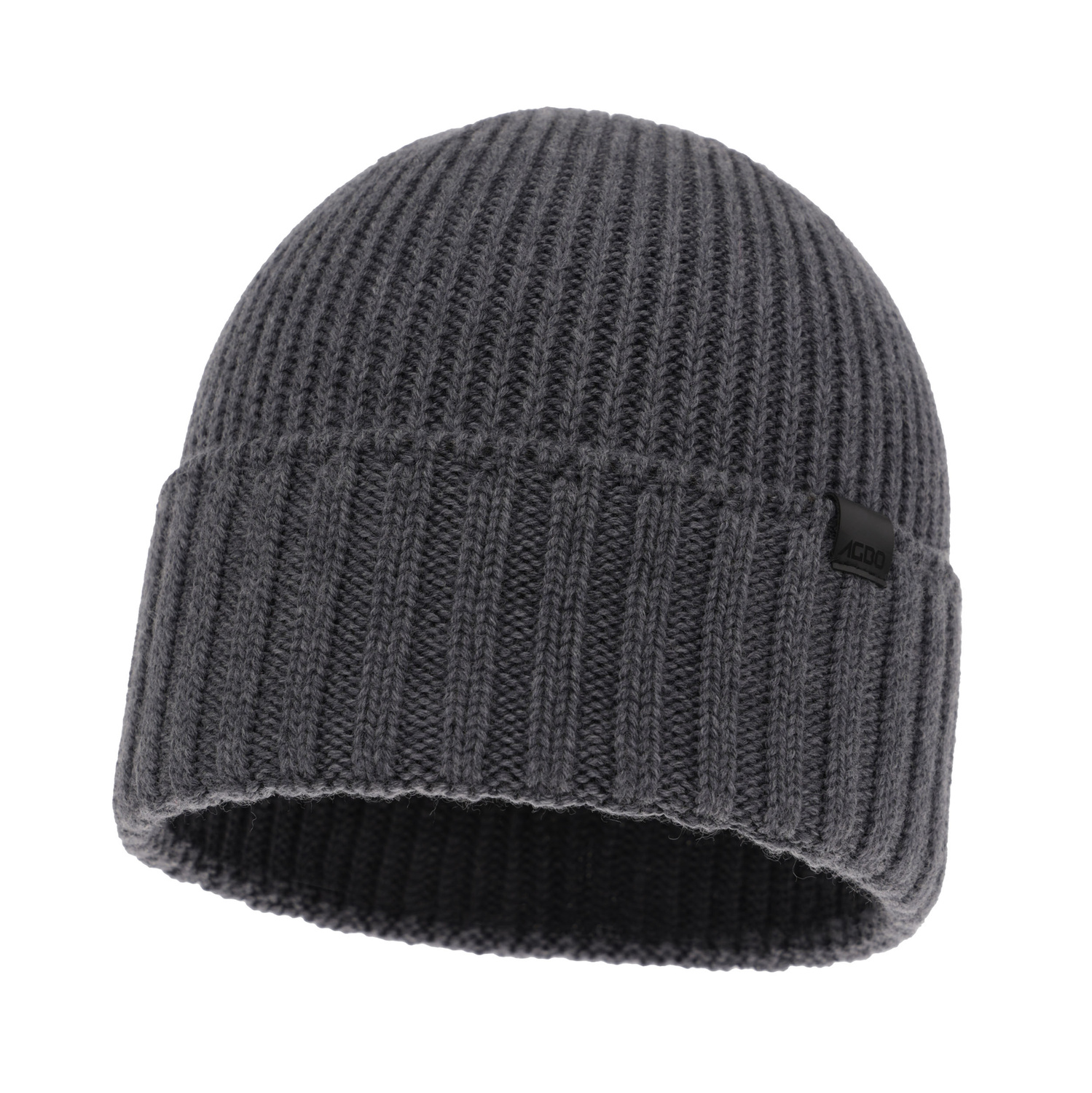 Wintermütze Herren Grau 100% extrafeine Merinowolle nahtlos Bruner			