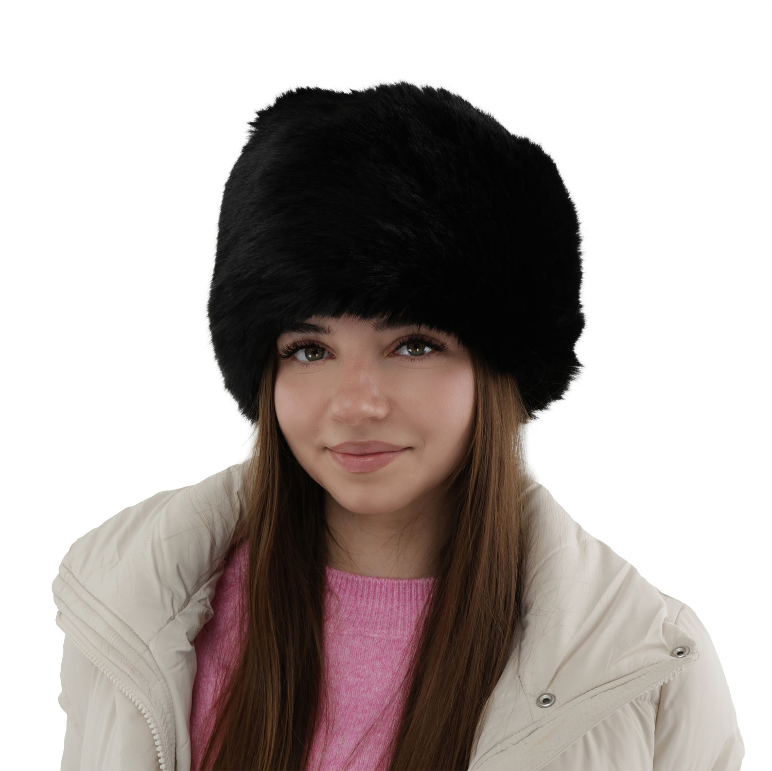 Wintermütze Damen gefüttert mit Wollfleece in Cremefarben Holly